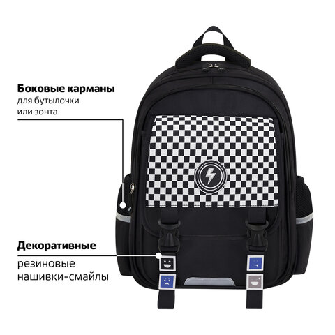 Рюкзак BRAUBERG SNAP, 2 отделения, 3 кармана, "Stylish checks", 39х28х16 см, 273130 - фото 11