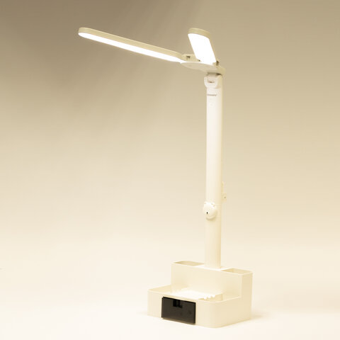 Настольная лампа / светильник беспроводная SONNEN PT-201, органайзер, USB, LED, 5 Вт, 3 режима, белый, 238781 - фото 12