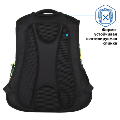 Рюкзак BRAUBERG SPECIAL, "Lemons", 44х30х13 см, 270671 - фото 13