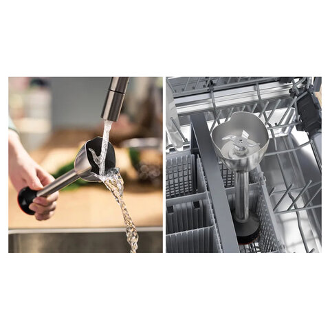 Блендер погружной BOSCH MSM4W210, 600 Вт, 1 скорость, 1 насадка, стакан, белый - фото 4