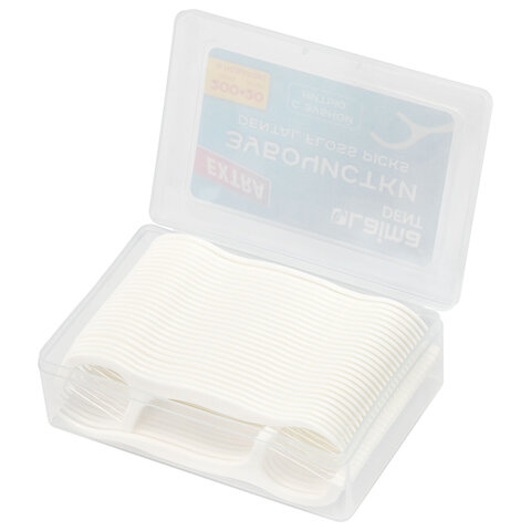 Зубочистки-флоссеры с зубной нитью "200 шт. (4х50 шт.) + 20 в подарок!", в боксе, LAIMA DENT, 609406 - фото 10