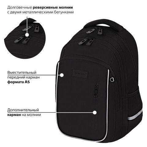 Рюкзак BRAUBERG INTENT, 2 отделения, 4 кармана, "Dark side", 39х27х14 см, 273112 - фото 15