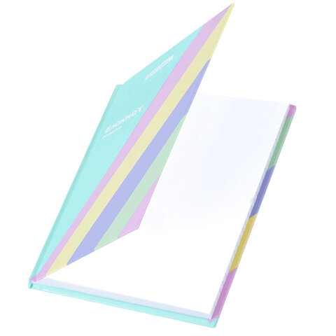 Блокнот МАЛЫЙ ФОРМАТ 110х147 мм, А6, 80 л., твёрдый, клетка, BRAUBERG кросс-серия PASTEL, 117017 - фото 3