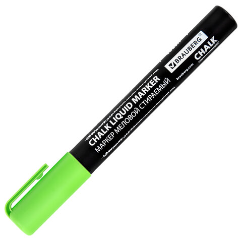 Маркеры меловые CHALK LIQUID MARKER, НЕОН, НАБОР 8 ЦВЕТОВ, 3 мм, стираемые, BRAUBERG "CHALK", 152597 - фото 12