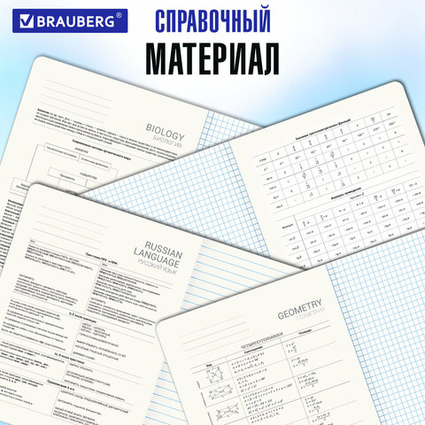 Тетради предметные, КОМПЛЕКТ 13 ПРЕДМЕТОВ, 48 л., обложка картон, BRAUBERG "КЛАССИКА ПРИРОДА", 405165 - фото 23