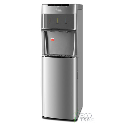 Кулер для воды ECOTRONIC M30-LXE, напольный, НИЖНЯЯ ЗАГРУЗКА, нагрев/охлаждение, 3 крана, серый 7270 - фото 2