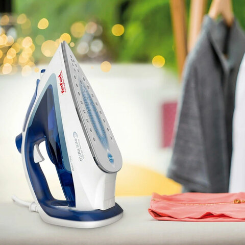 Утюг TEFAL Easygliss 2 FV5736E0, 2500 Вт, керамическое покрытие, самоочистка, антикапля, синий, 1830008076 - фото 5