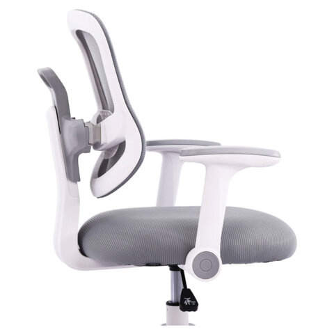 Кресло детское с подставкой для ног BRABIX KIDS "MG-215", сетка/ткань TW, серое, 533313 - фото 8