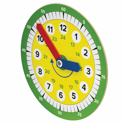 Деревянная игрушка "Умные часы", BRAUBERG KIDS, 665263 - фото 3