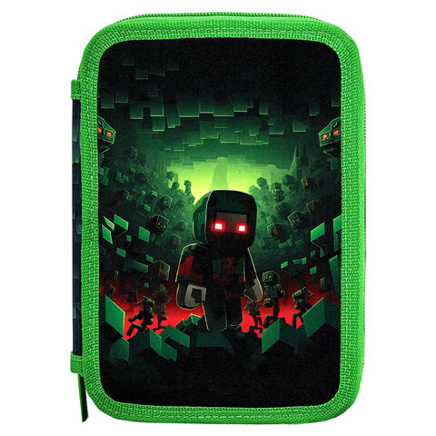 Пенал BRAUBERG, 3 отделения, полиэстер, 21х14 см, "Night warrior", 272333 - фото 2