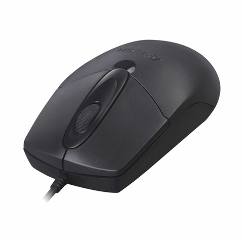 Мышь проводная A4TECH OP-720, USB, 2 кнопки + 1 колесо-кнопка, оптическая, черная, 513289 - фото 3