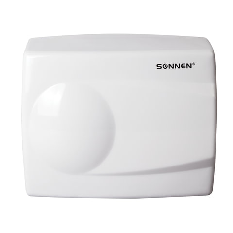 Сушилка для рук SONNEN HD-298, 1500 Вт, металлический корпус, антивандальная, белая, 604193 - фото 1