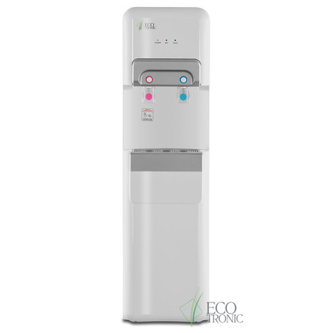 Пурифайер для воды ECOTRONIC V10-U4L напольный, НАГРЕВ/ОХЛАЖДЕНИЕ КОМПРЕССОРНОЕ, 2 крана, белый 7258 - фото 1