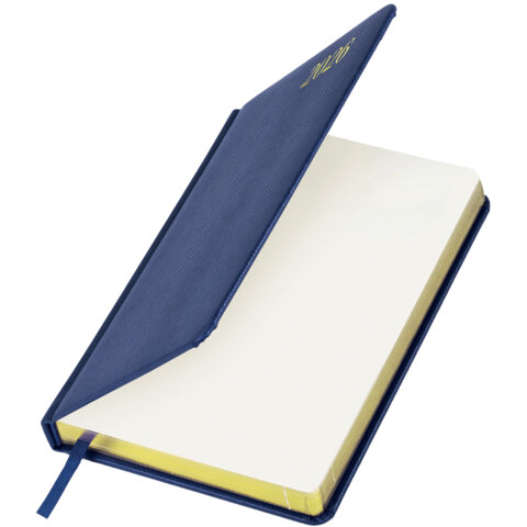 Ежедневник датированный 2026 А5 138x213 мм, BRAUBERG "Iguana", под кожу, синий, 117056 - фото 4