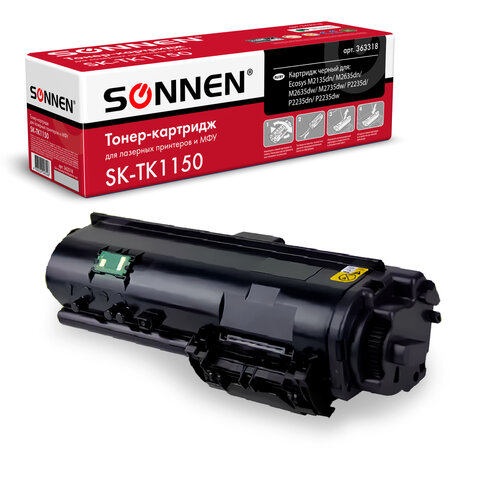 Тонер-картридж SONNEN (SK-TK1150) для KYOCERA ECOSYS M2135DN/M2635DN/M2735DW; P2235, ресурс 3000 страниц, 363318 - фото 1