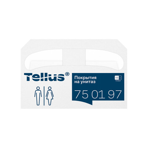 Покрытия на унитаз Tellus/TORK (Система V1), 1/2 сложения, КОМПЛЕКТ 250 шт., 37х41 см, Advanced, белые, 750197 - фото 8