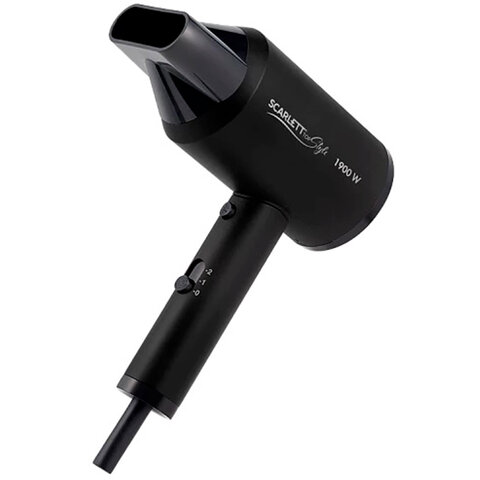 Фен SCARLETT SC-HD70I37, 1900 Вт, 2 скорости, 3 температурных режима, ионизация, черный - фото 4