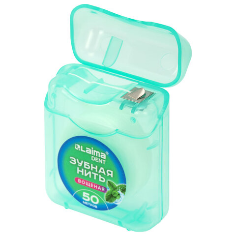 Зубная нить вощеная 50 м, мягкая забота о деснах, ВКУС МЯТЫ, LAIMA DENT, 609413 - фото 4