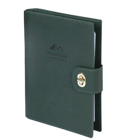 Ежедневник-органайзер недатированный B5 167х240 мм BRAUBERG "Nova", под кожу, 160 л., зеленый, 116202 - фото 1