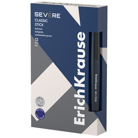Ручка шариковая ERICH KRAUSE "Severe Stick Classic", СИНЯЯ, корпус ассорти,0,7 мм, линия 0,28 мм, 48079 - фото 9