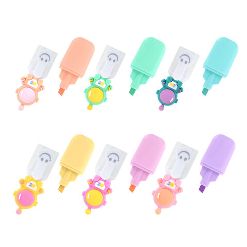 Набор текстовыделителей с топперами 6 ЦВЕТОВ ПАСТЕЛЬ, "КОСМО", линия 1-4 мм, FUNSTER (ФАНСТЕР), 152654 - фото 9