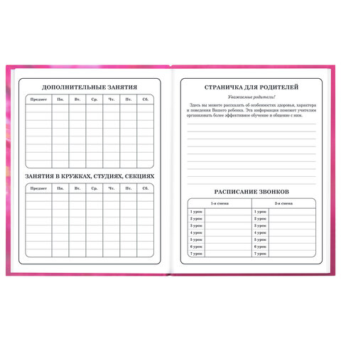 Дневник 1-4 класс 48 л., твердый, ЮНЛАНДИЯ, выборочный лак, с подсказом, "Панда", 107597 - фото 7