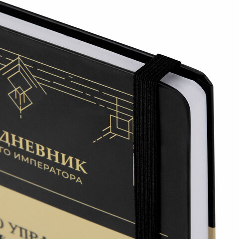 Ежедневник недатированный с резинкой А5 145х203 мм, BRAUBERG, твердый, 160 л., "Secret Emperor", 116304 - фото 4