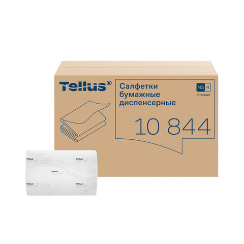 Салфетки Tellus/TORK (Система N4) Xpressnap Universal, 2-слойные, КОМПЛЕКТ 20 шт., 200 шт., белые, 10844 - фото 1