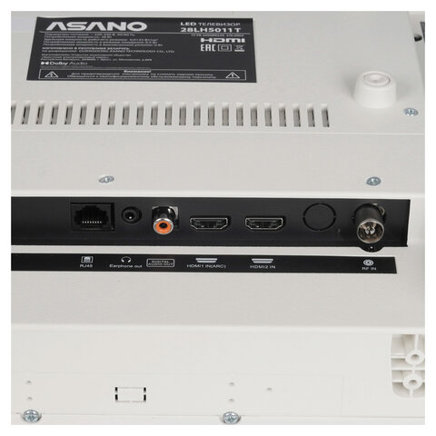 Телевизор ASANO 28LH5011T, 28" (71 см), 1366x768, HD, 16:9, Салют ТВ, Wi-Fi, белый - фото 9