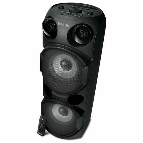 Колонка портативная SVEN PS-750, 80 Вт, TWS, Bluetooth, FM, USB, microSD, LED-дисп, черная, SV-019617 - фото 2
