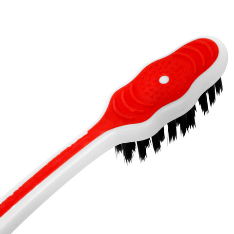 Зубная щетка средней жесткости, щетинки с угольным напылением, КОМПЛЕКТ 2 шт., LAIMA DENT, 609319 - фото 5