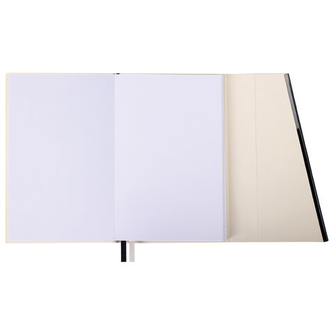 Ежедневник недатированный А5 145х213 мм BRAUBERG "Vogue", под кожу, магнитный клапан, 160 л., бежевый, 116226 - фото 4