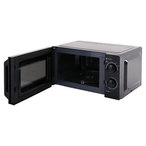 Микроволновая печь SONNEN MW2070BL-6MB, 20 л, 700 Вт, таймер, механическое управление, ручка, черная, 454983 - фото 7