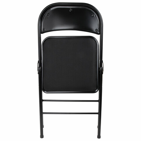 Стул складной BRABIX "Golf Plus CF-003 КОМФОРТ", чёрный каркас, чёрная ткань, 532889 - фото 9