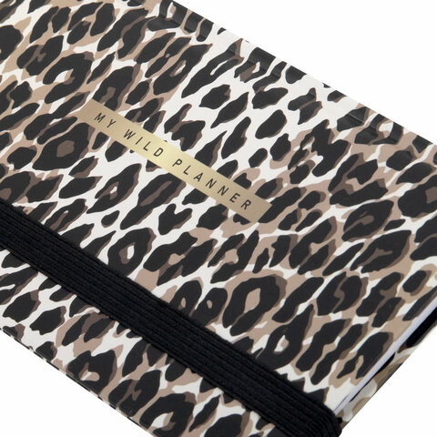 Еженедельник недатированный с резинкой 171х93 мм, BRAUBERG, твердый, 64 л., "Leopard print", 116312 - фото 5