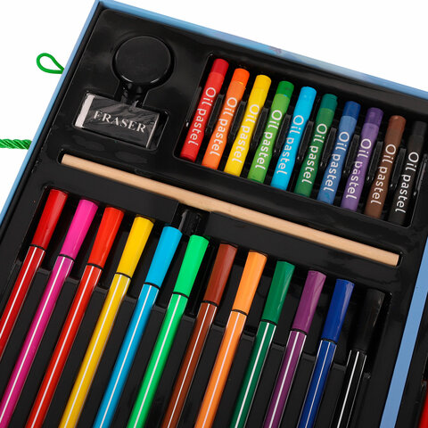 Набор ЮНОГО ХУДОЖНИКА "ОРЕЛ" для рисования и творчества в кейсе ЮНЛАНДИЯ, 75 предметов, 665674 - фото 4