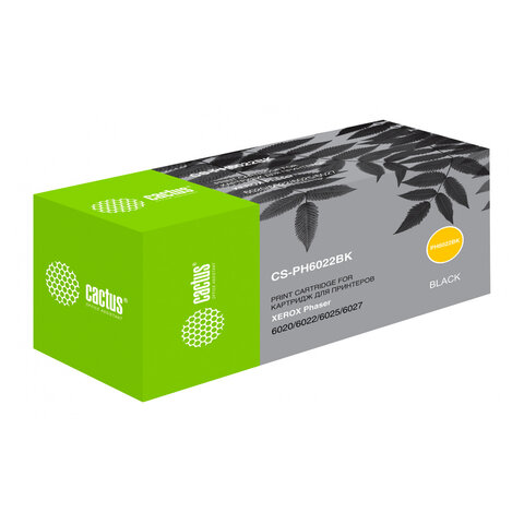 Картридж лазерный CACTUS (CS-PH6022BK) для XEROX Phaser 6020/6022/WC6025/6027, черный, ресурс 2000 стр. - фото 2