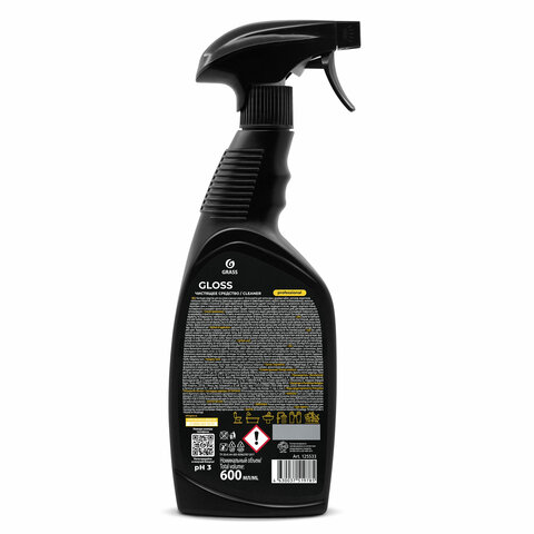 Средство для чистки сантехники кислотное 600 мл, GRASS GLOSS PROFESSIONAL, триггер, 125533 - фото 2