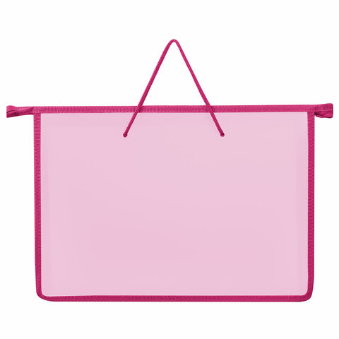 Папка на молнии с ручками ПИФАГОР А4, 1 отделение, пластик, ручки-шнурок, "Best Buds", 271469 - фото 3