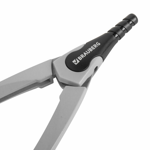 Циркуль с защитным колпачком BRAUBERG "ULTRA", 135 мм, графитовый, блистер, 210817 - фото 5