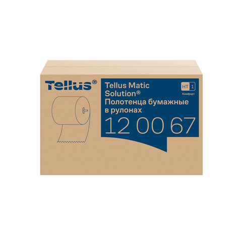 Полотенца бумажные рулонные 150 м, Tellus/TORK Matic (Система H1) ADVANCED, 2-слойные, белые, КОМПЛЕКТ 6 рулонов, 120067 - фото 2