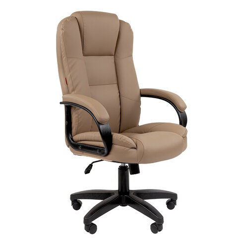 Кресло офисное Chairman CH 600 LT, экокожа, бежевое, 7158660 - фото 1