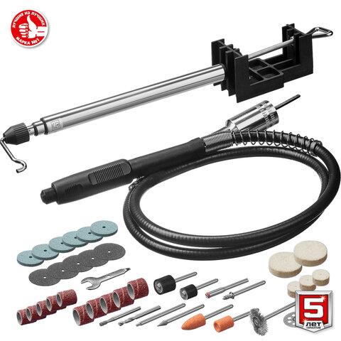 Гравер электрический 160 Вт, размер цанги 3,2 мм, 41 предмет, кейс, ЗУБР Мастер ЗГ-160 КН41 - фото 3