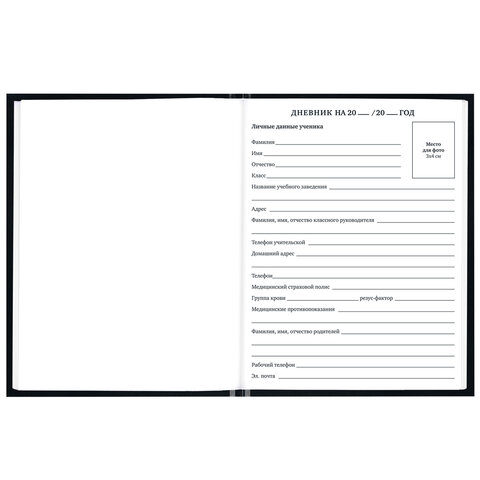 Дневник 1-11 класс 40 л., твердый, BRAUBERG, глянцевая ламинация, "Герб", 107598 - фото 5