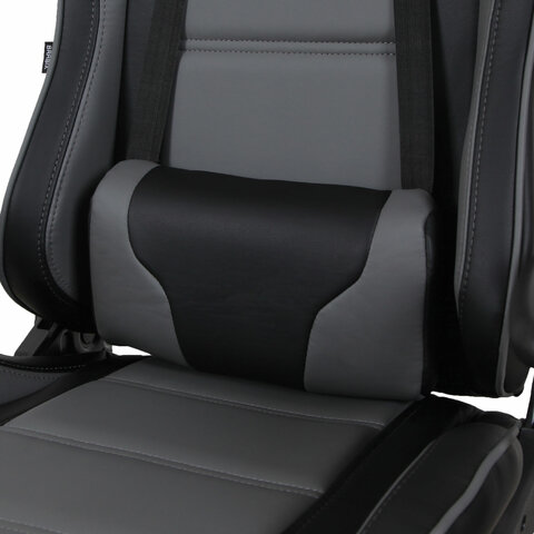 Кресло компьютерное BRABIX "GT Racer GM-100", две подушки, экокожа, черное/серое, 531926 - фото 10