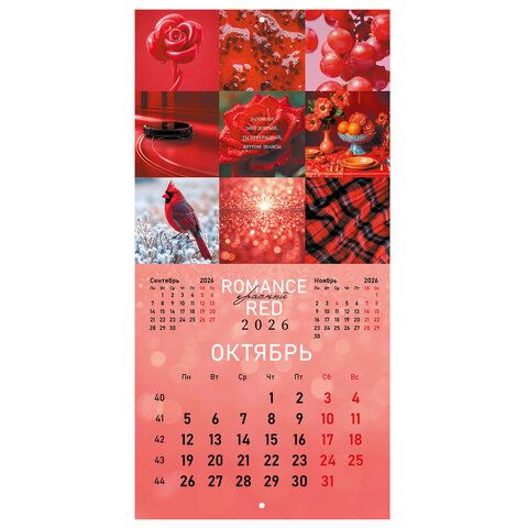 Календарь настенный перекидной 2026 г., BRAUBERG, 12 листов, 28,5х28,5 см, "Color set", 116936 - фото 13
