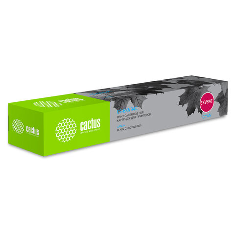 Картридж лазерный CACTUS (CS-EXV34C) для Canon IR C2030L/C2030i/C2020i, голубой, ресурс 19000 страниц - фото 1