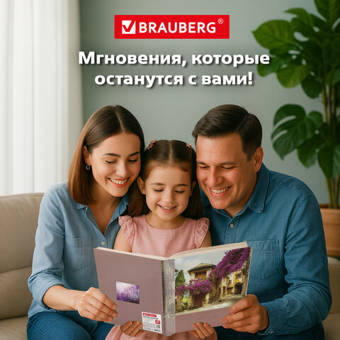 Фотоальбом BRAUBERG "Цветущая улица" на 200 фото 10х15 см, твердая обложка, термосварка, 391163 - фото 18