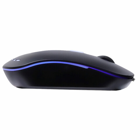 Мышь проводная бесшумная SMARTBUY 288-K, USB, 2 кнопки + 1 колесо, оптическая, черная, 02019, SBM-288-K - фото 2