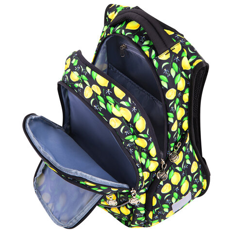 Рюкзак BRAUBERG SPECIAL, "Lemons", 44х30х13 см, 270671 - фото 9